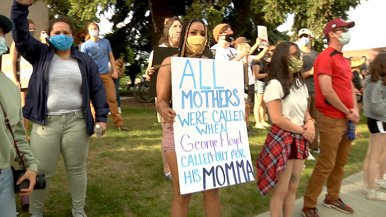 Black Lives Matter protest Bozeman "all mothers"